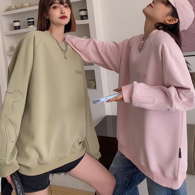 女子マスト刺ロゴ厚手スウェット全4色＜S-4478＞