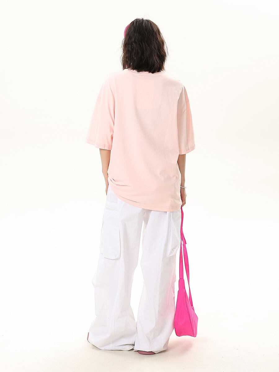 売れ筋 早い者勝ち 絶対流行 カジュアル 2色選択 Tシャツ<S-11178>