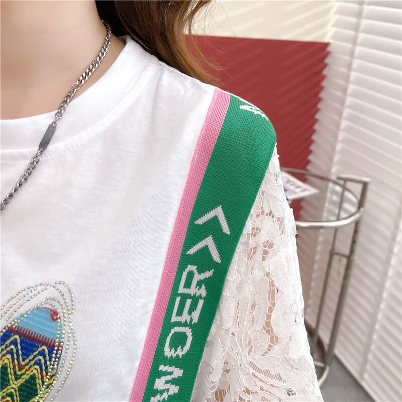 着心地抜群 プリント 女性力を高める Tシャツ カットソー＜S-3264＞