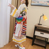 【ランキング上位】プリント  お洒落 お揃い親子パジャマトップス+パンツセット全4色<S-4719> 着心地良い ロングTシャツワンピース ＜S-887＞