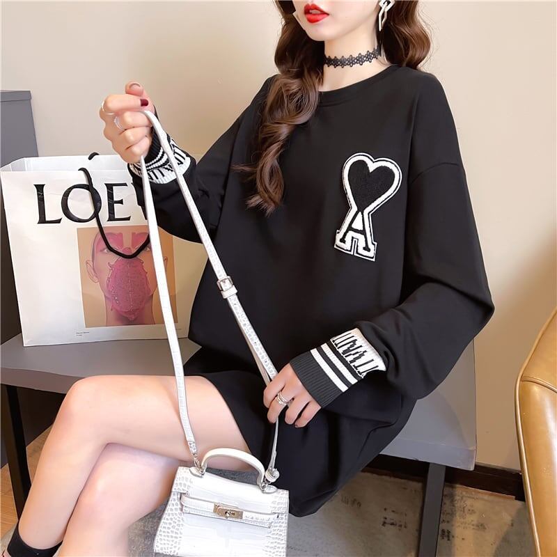 シンプル 切り替え ファッション プリント Tシャツ カットソー＜S-3664＞