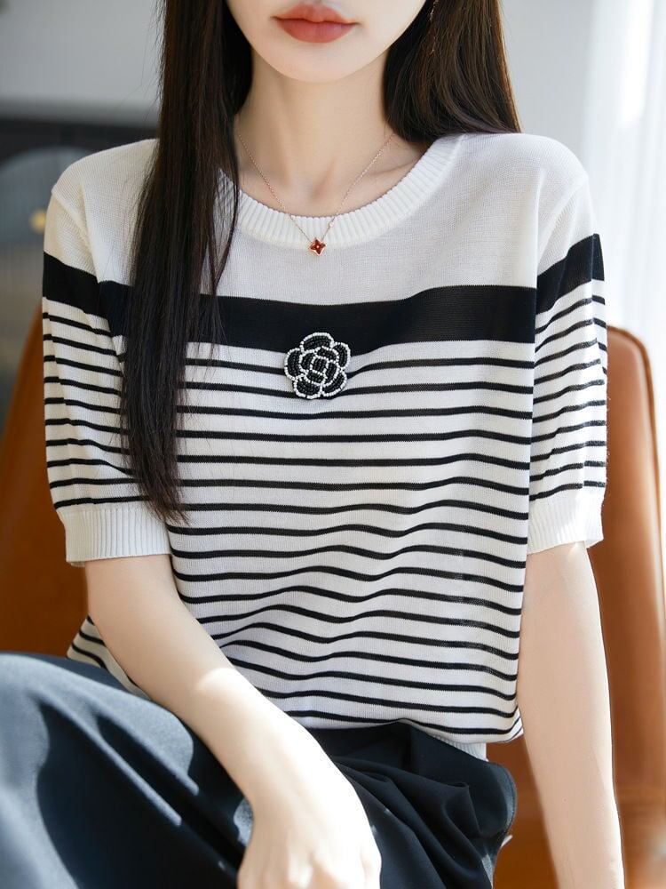 定番シンプル 売り切れ必至 着回し力抜群 全2色 Tシャツ <S-11938>