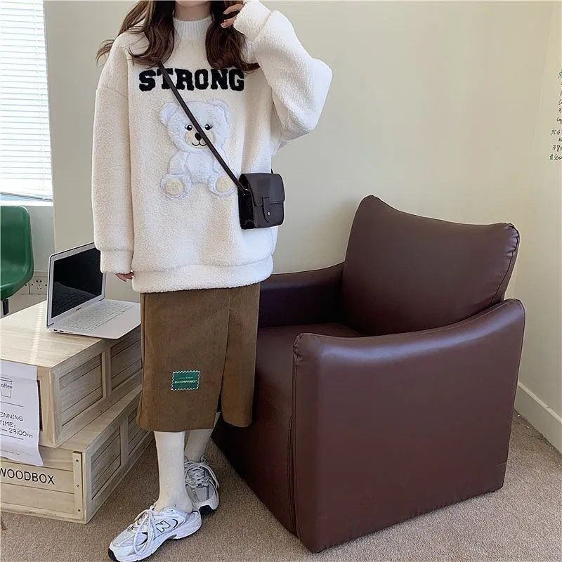 定番シンプル キュート カジュアル スウェット<S-5535>