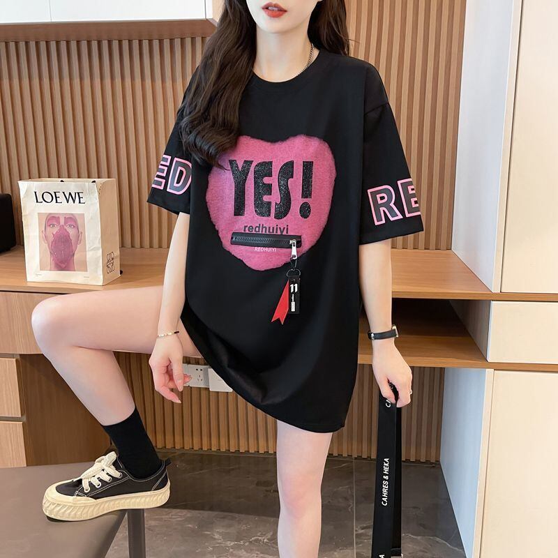 エレガント 早い者勝ち 絶対流行 カジュアル 2色選択 Tシャツ<S-11646>