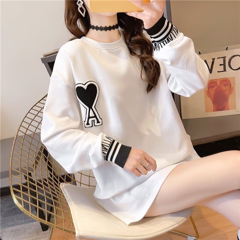 シンプル 切り替え ファッション プリント Tシャツ カットソー＜S-3664＞