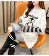 シンプル レイヤード風 ファッション プリント Tシャツ カットソー＜S-8131＞