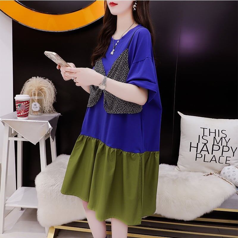 ゆったり感アップ Tシャツ 高級感溢れる カットソー ワンピース＜S-3350＞
