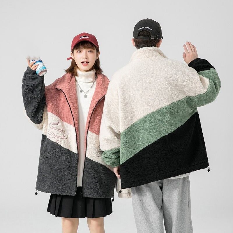 大活躍 シンプル ファッション 上品 暖かいボアジャケット<S-5772>