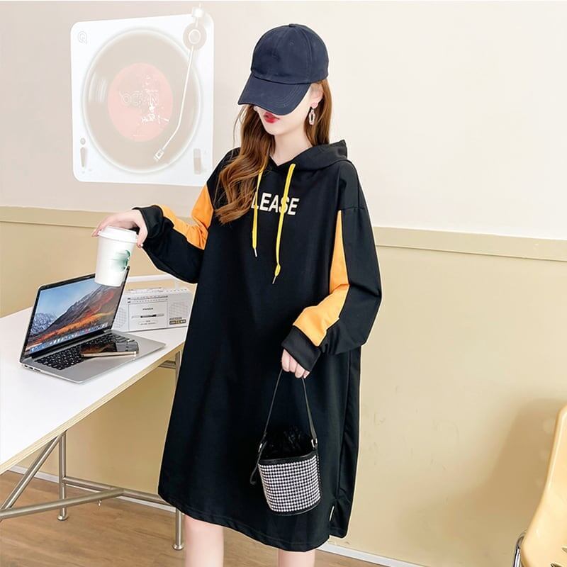 ファッション 切り替え ゆったり感アップ プリント スウェット パーカー＜S-3774＞