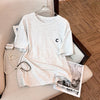 ファッション 切り替え 美人度アップ Tシャツ＋ショートパンツ セットアップ＜S-3527＞