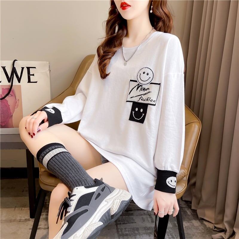 美感いっぱい 切り替え 好感度満載 プリント Tシャツ カットソー＜S-3661＞