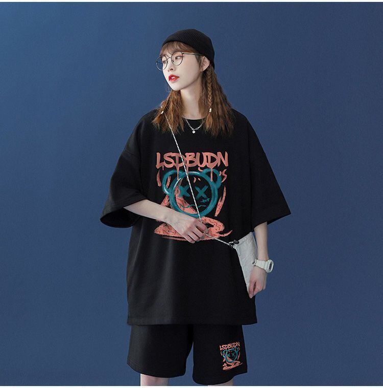 早い者勝ち  半袖Ｔシャツⅹパンツセット全4色 男女兼用<S-6554>