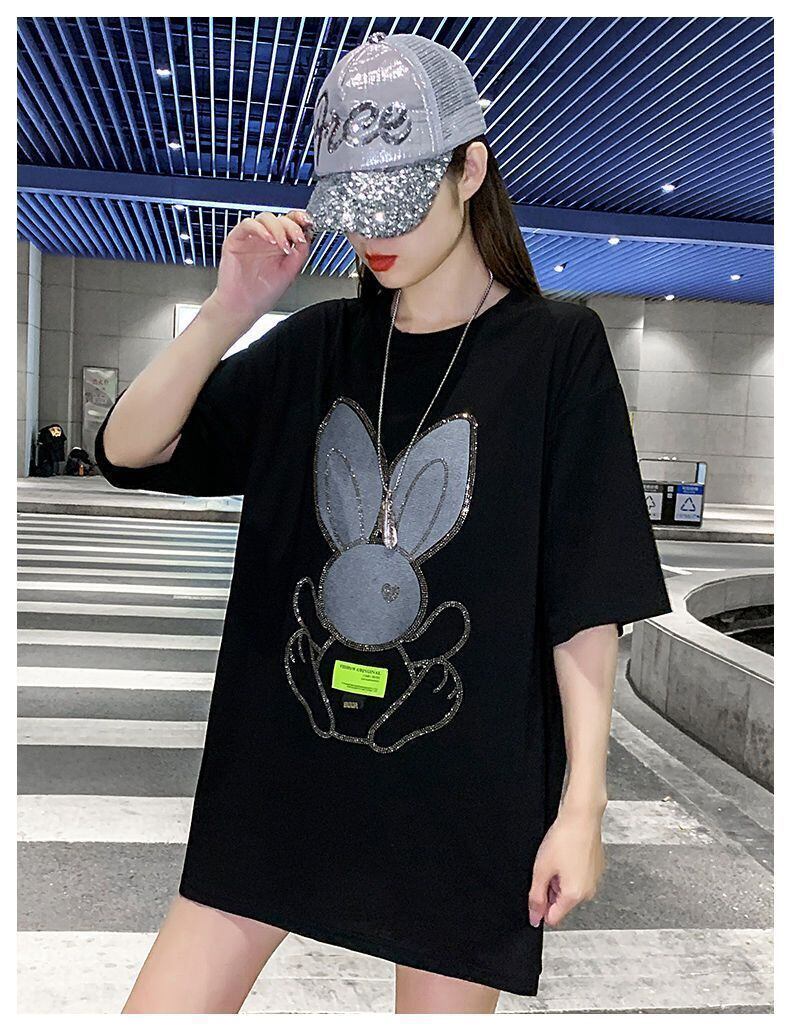 着回し力抜群 ホットダイヤモンド 新作 全2色 半袖Tシャツ カットソー ＜S-8703＞
