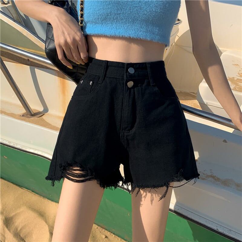 清涼感たっぷり ハイウエスト ファッション パンツ ボトムス＜S-3361＞