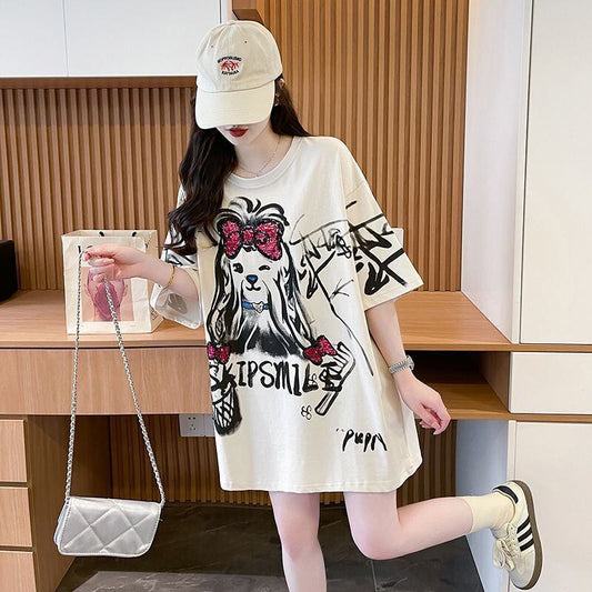 キュート 絶対流行 売れ筋 早い者勝ち カジュアル Tシャツ<S-11446>
