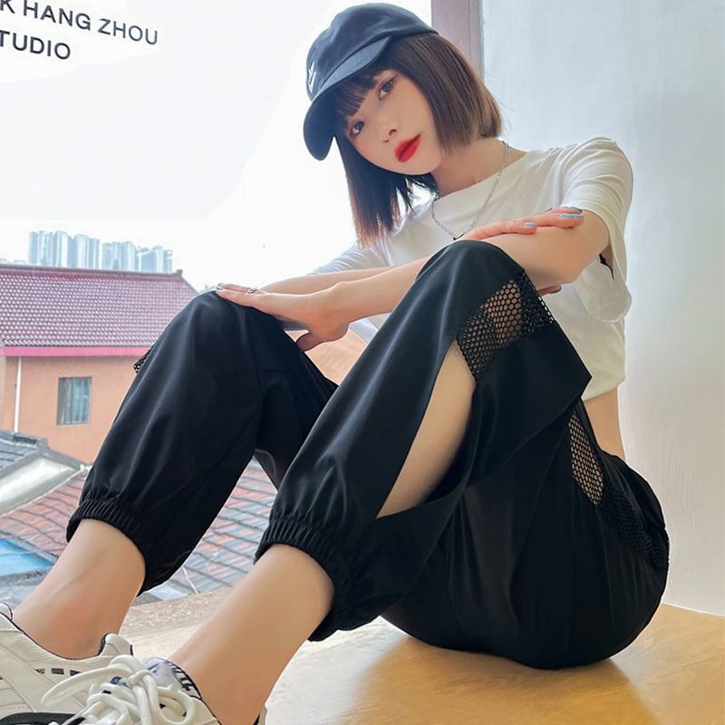 美人度アップ 透かし彫り チャーミング ハイウエスト パンツ ボトムス＜S-3015＞