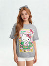 男女兼用 人気 プリント 半袖 Tシャツ <S-13177>