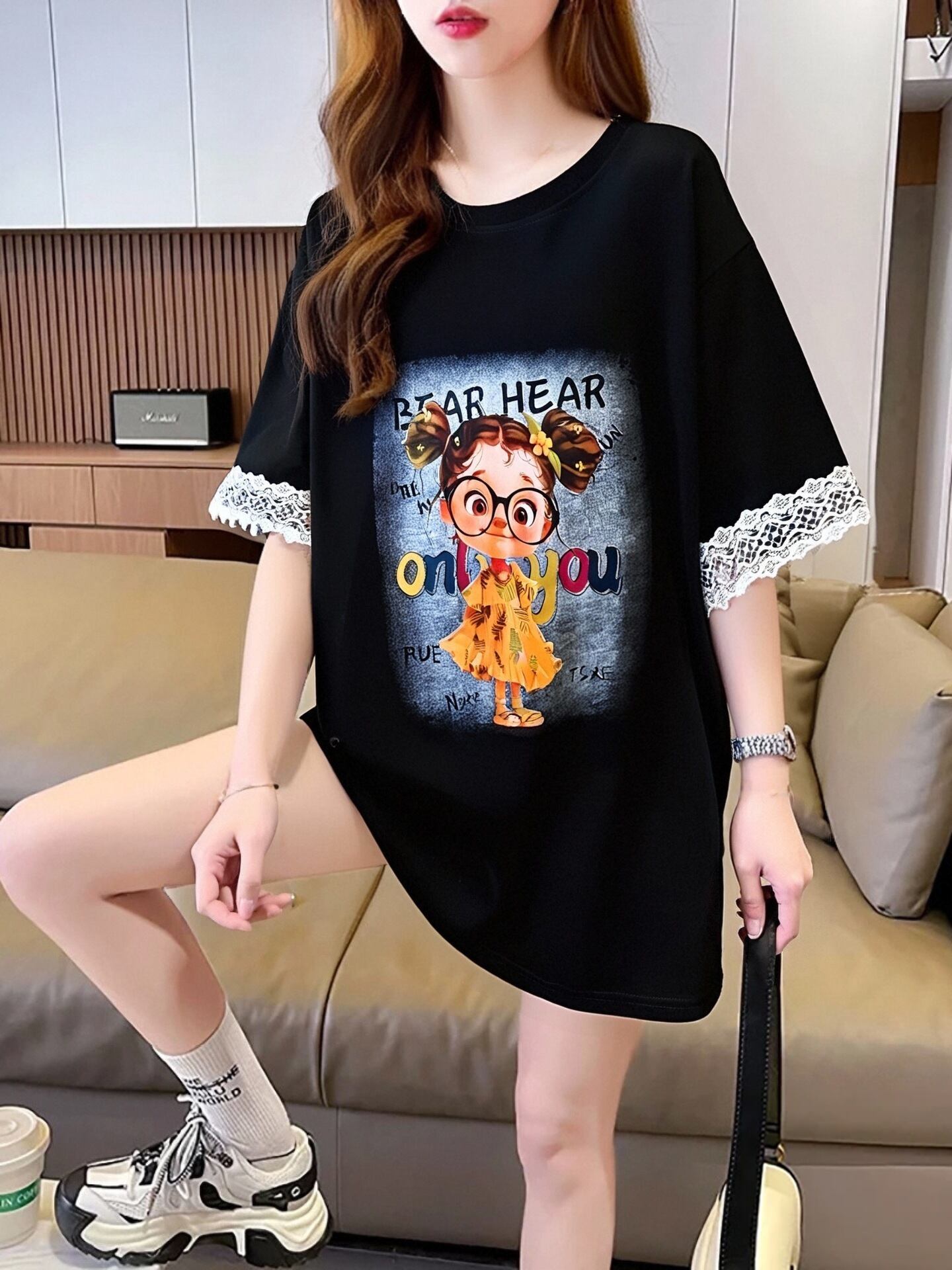 美人度アップ カジュアル 好感度UP 全4色 半袖 Tシャツ ＜S-11118＞