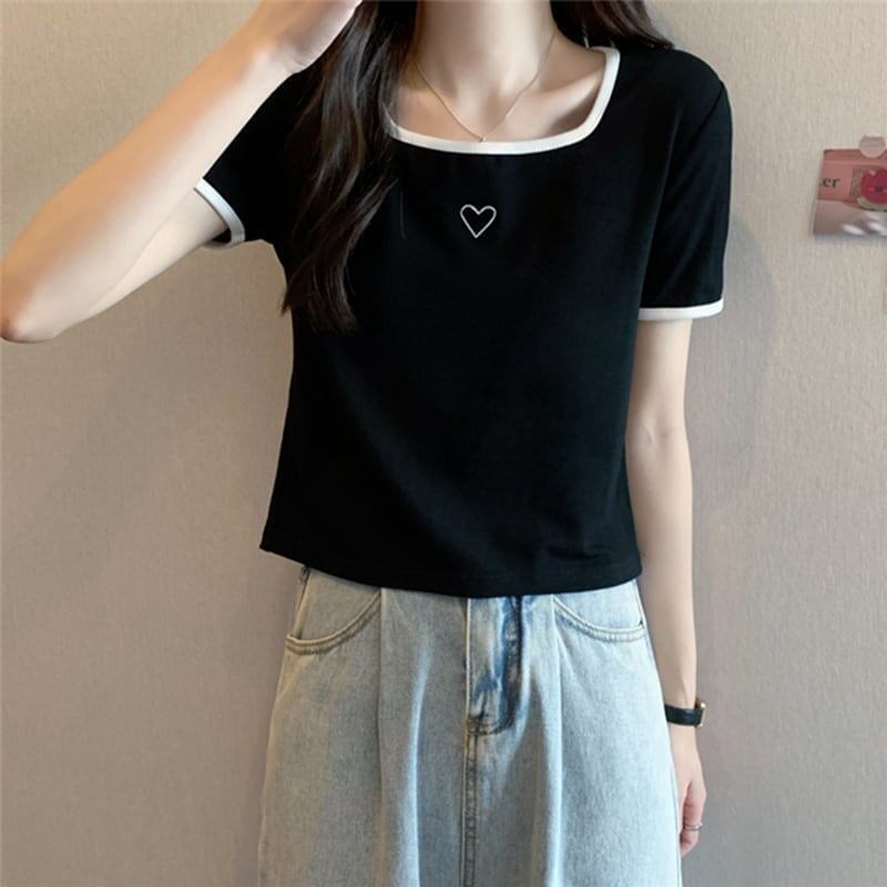 スリム 切り替え スタイリッシュ Tシャツ カットソー＜S-3449＞
