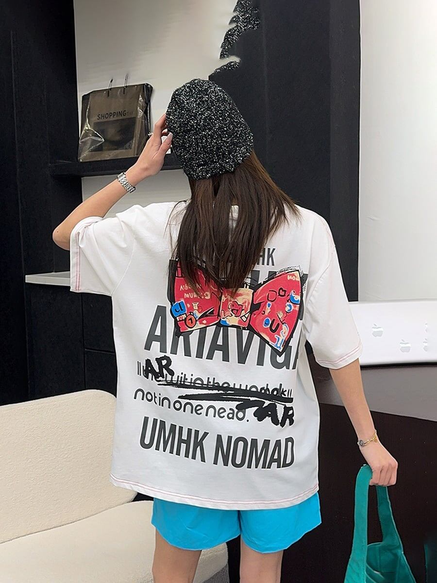 美人度アップ 海外トレンド 定番シンプル 好感度UP カジュアル 全3色 半袖 Tシャツ ＜S-11236＞