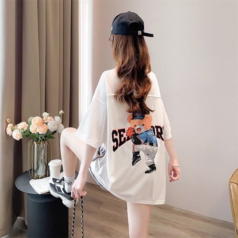 スタイリッシュ 3色選択可 一目惚れ カートゥーンプリント Tシャツ カットソー＜S-3091＞