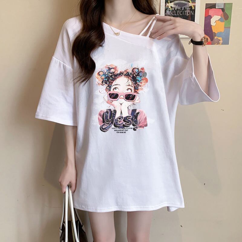 美人度アップ カジュアル キュート 全3色 半袖Tシャツ カットソー ＜S-8613＞