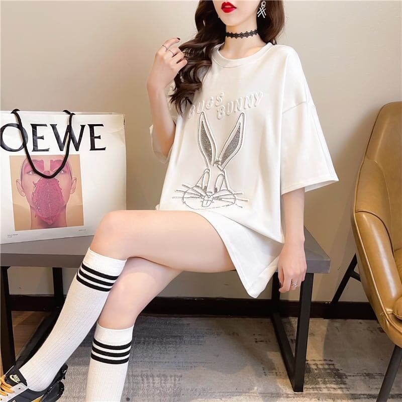オシャレ度満点 切り替え 着心地抜群 プリント Tシャツ カットソー＜S-3549＞