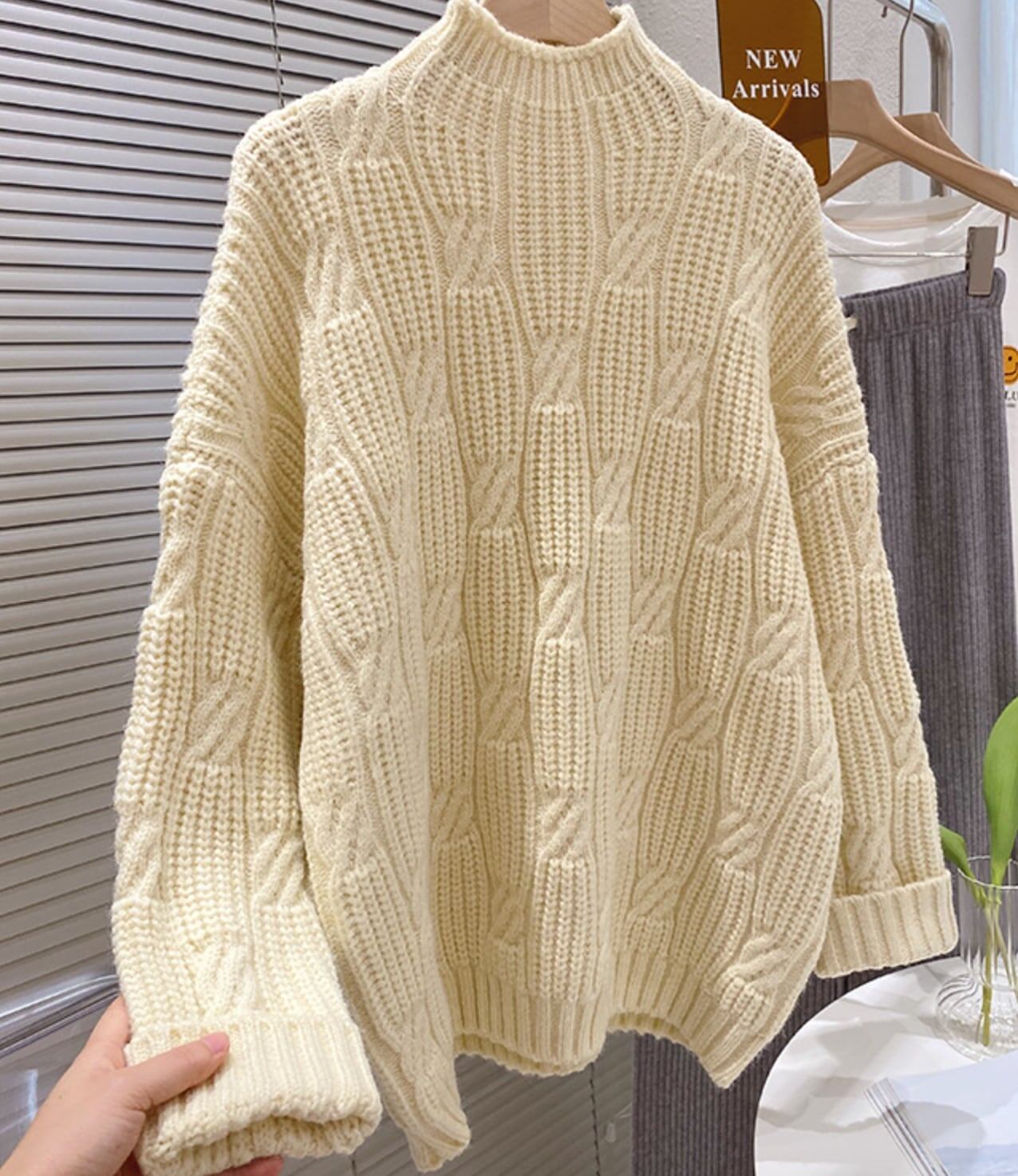 着心地良い 気質満点 おすすめ ニット<S-3885>