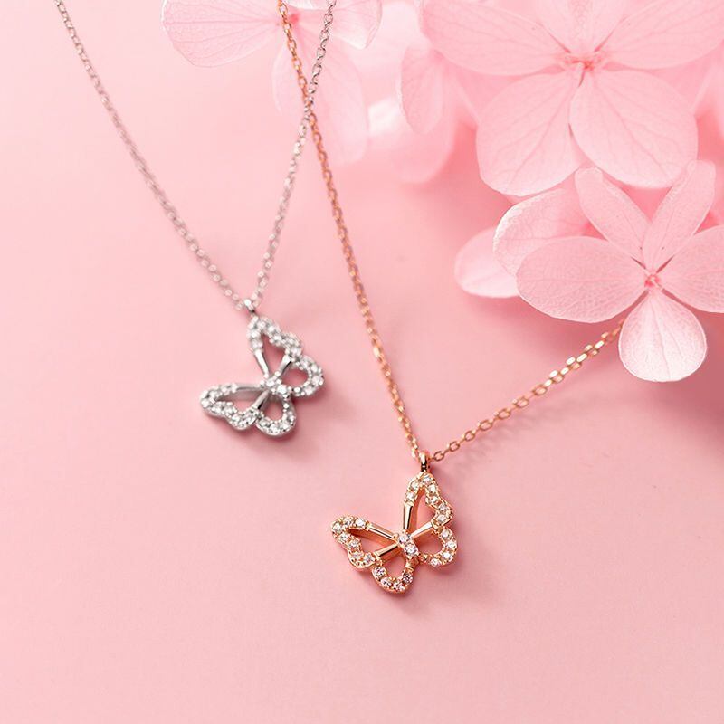 定番シンプル 美感いっぱい 清純甘くて女子力UP 2色 ネックレス アクセサリー＜S-12752＞