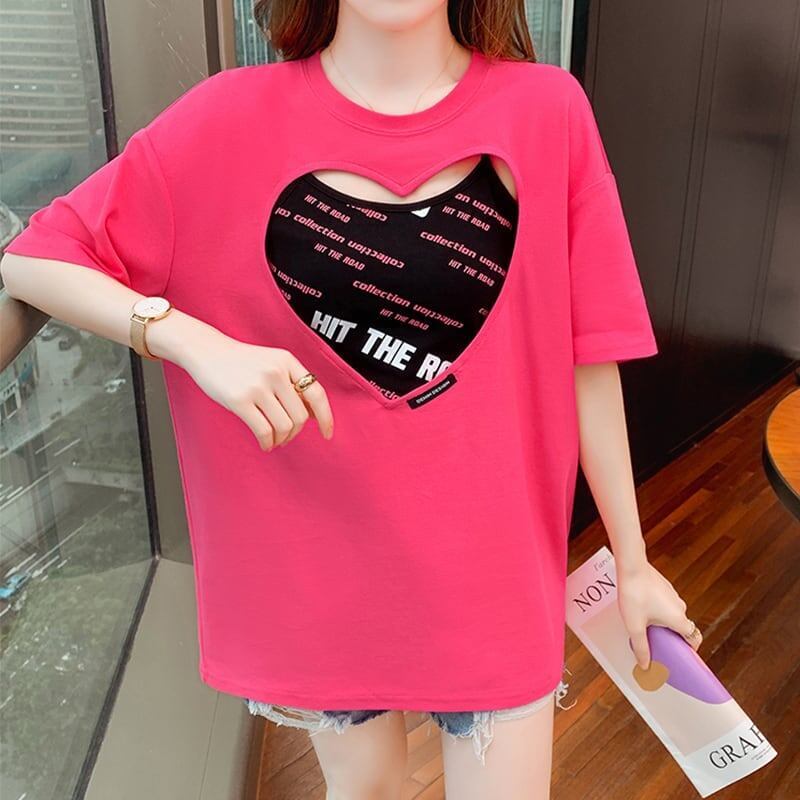 合わせやすい Tシャツ＋キャミソール チャーミング セットアップ＜S-3454＞