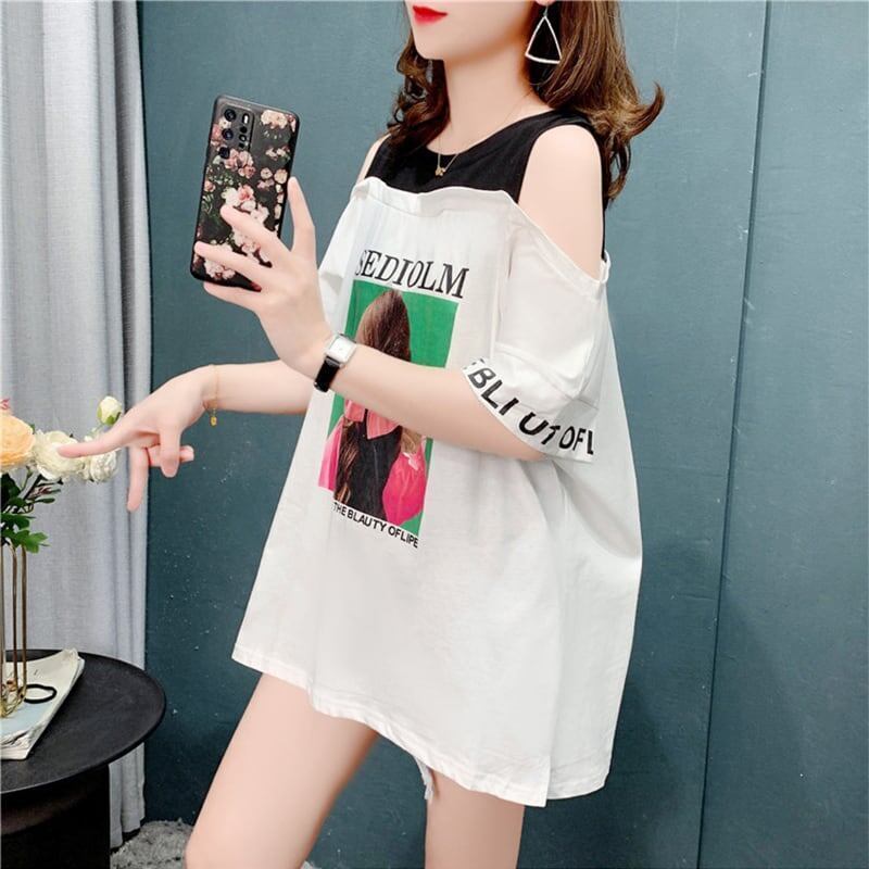 今季大好評 3色選択可 美感いっぱい ベアトップ Tシャツ カットソー＜S-3203＞
