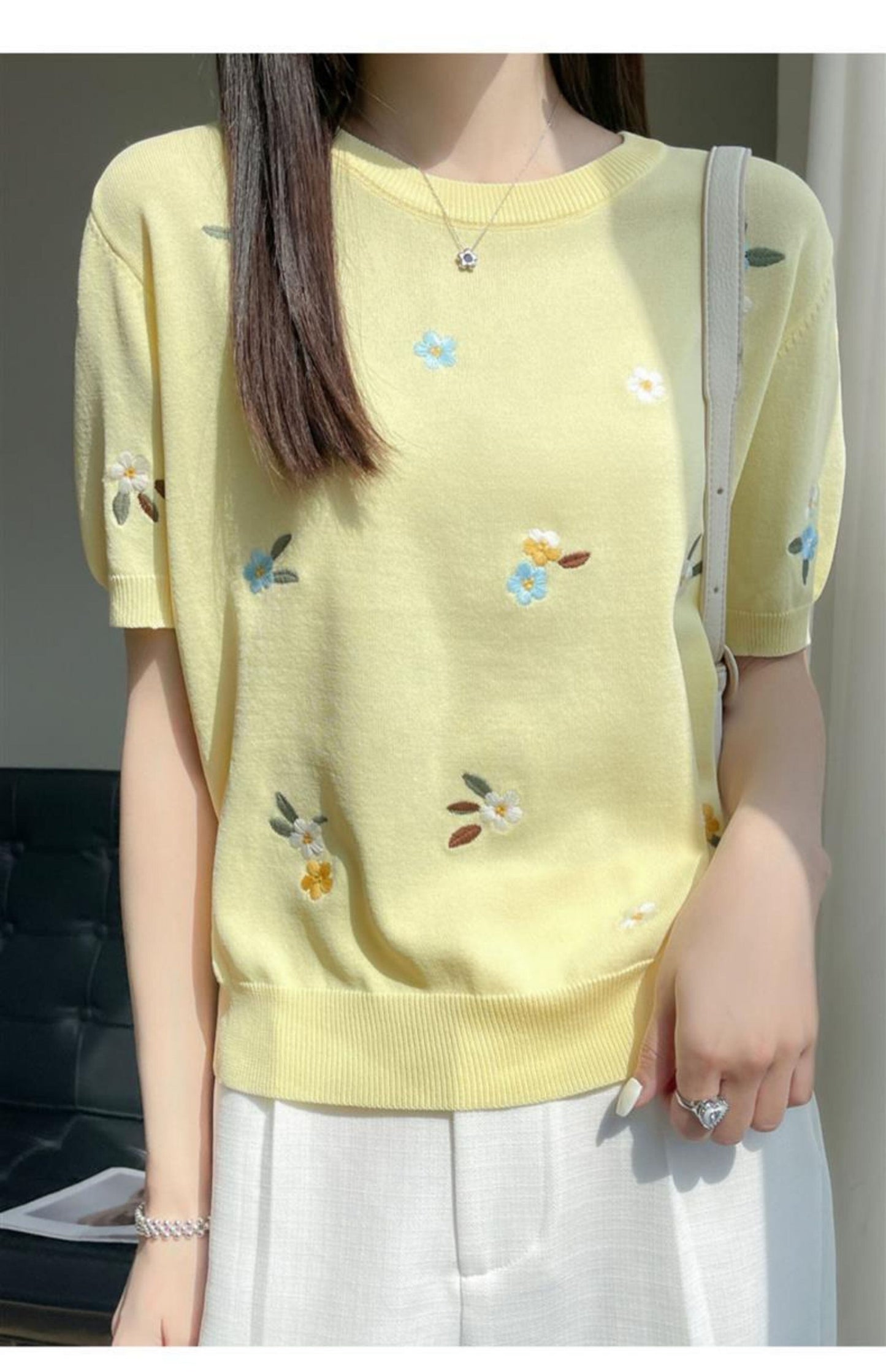 絶対流行 大好評 エレガント 好感度UP カジュアル 全4色 Tシャツ＜S-12054＞