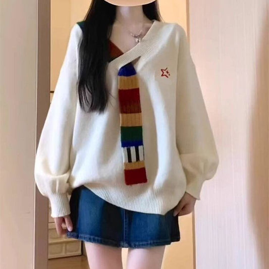 おすすめ スタイルアップ 定番シンプル大人可愛い ニットトップス<S-9573>