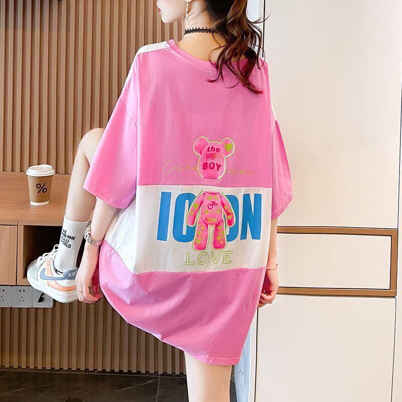 気質満点 ラウンドネック キュート 半袖Tシャツ ＜S-8647＞