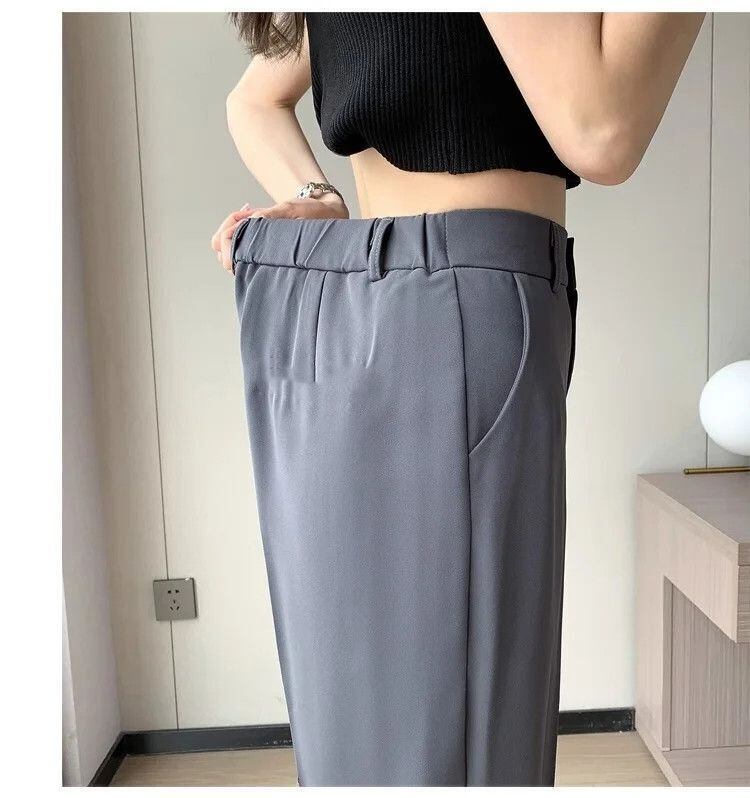 超人気 9分丈スラックスパンツ ファッション 通勤パンツ<S-8182>