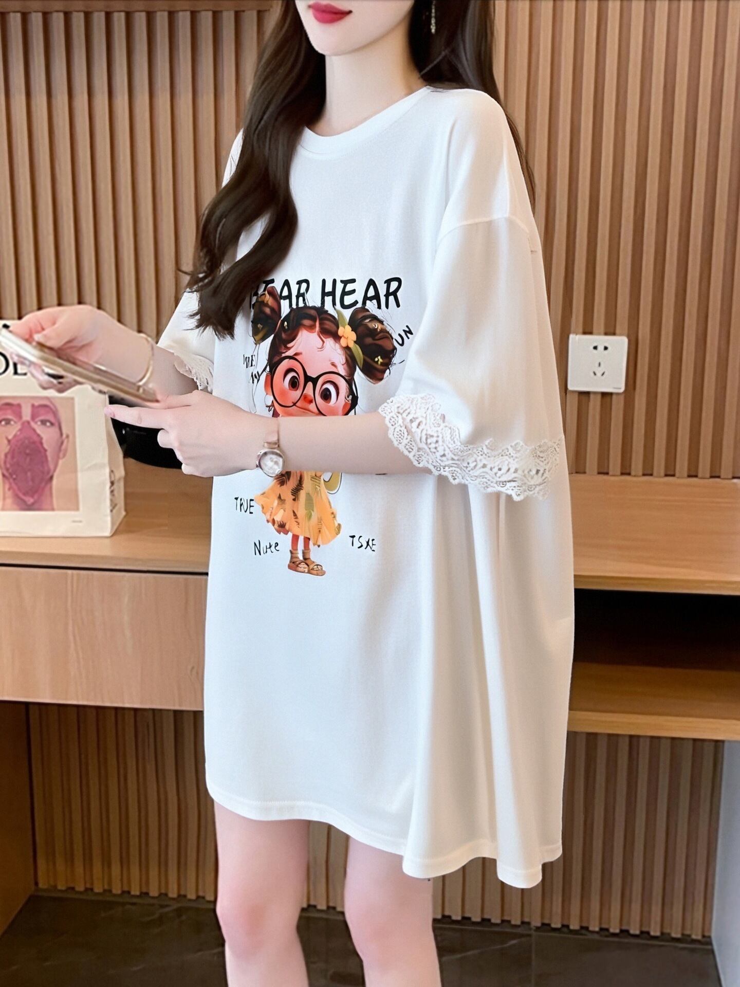 美人度アップ カジュアル 好感度UP 全4色 半袖 Tシャツ ＜S-11118＞