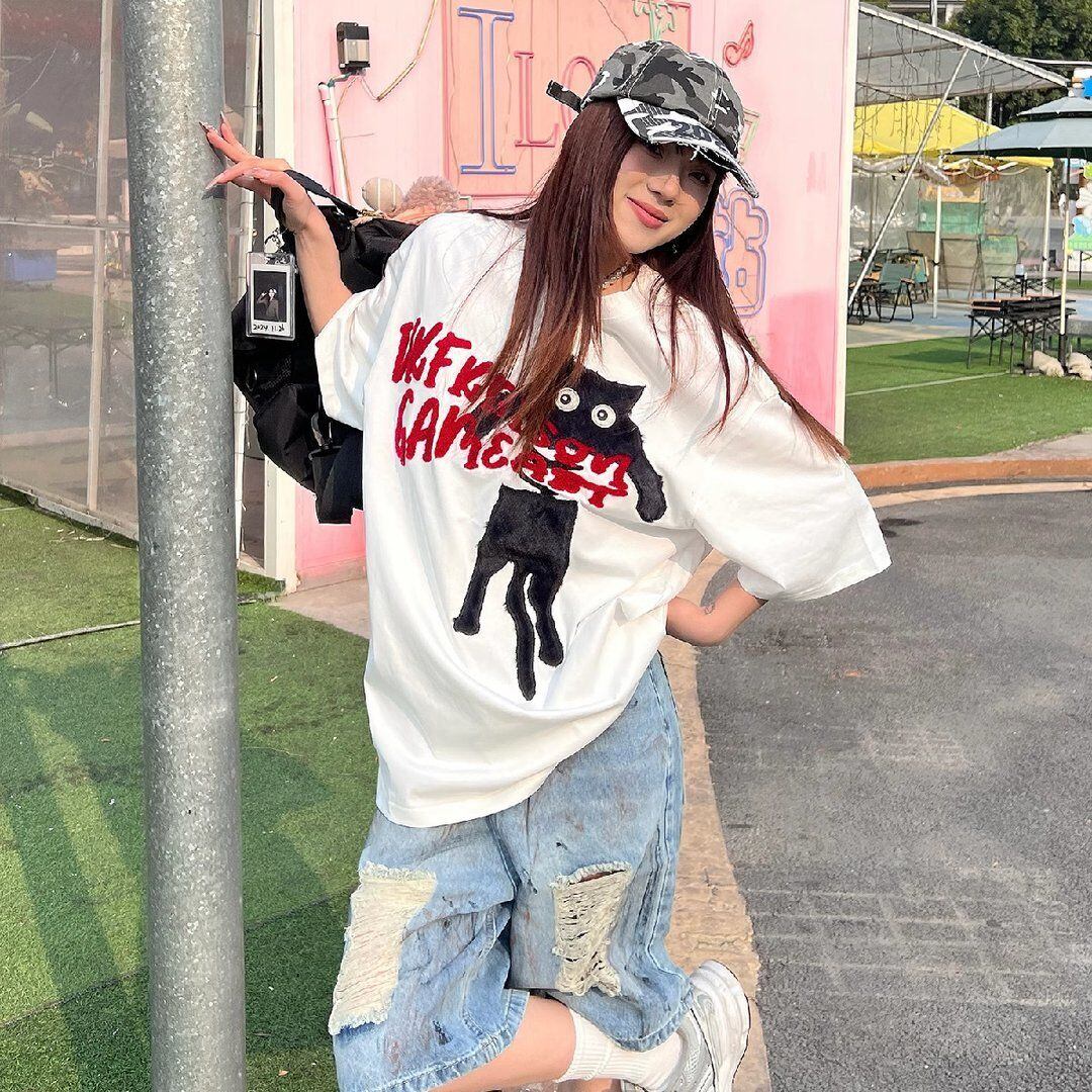 絶対流行 カジュアル 早い者勝ち 2色選択 Tシャツ<S-11106>