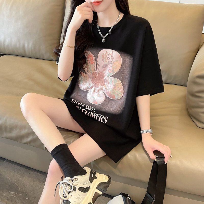 超人気 切り替え カジュアル プリント全3色 半袖Tシャツ カットソー ＜S-8609＞