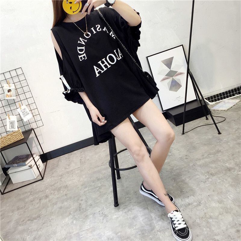 絶対欲しい ゆったり デザイン性抜群 ダブルプリント 2色半袖Tシャツ＜S-9087＞