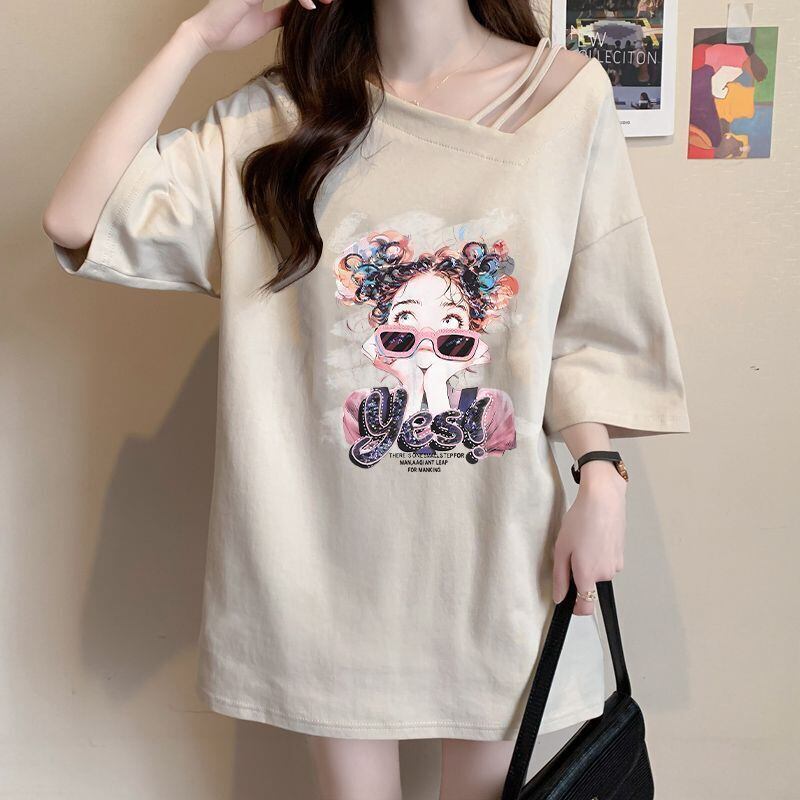 美人度アップ カジュアル キュート 全3色 半袖Tシャツ カットソー ＜S-8613＞