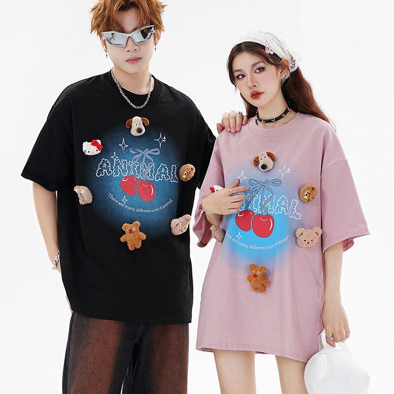 数量限定 ファッション アクティブも綺麗も叶う ゆったり 男女兼用 全3色 半袖Tシャツ＜S-9066＞