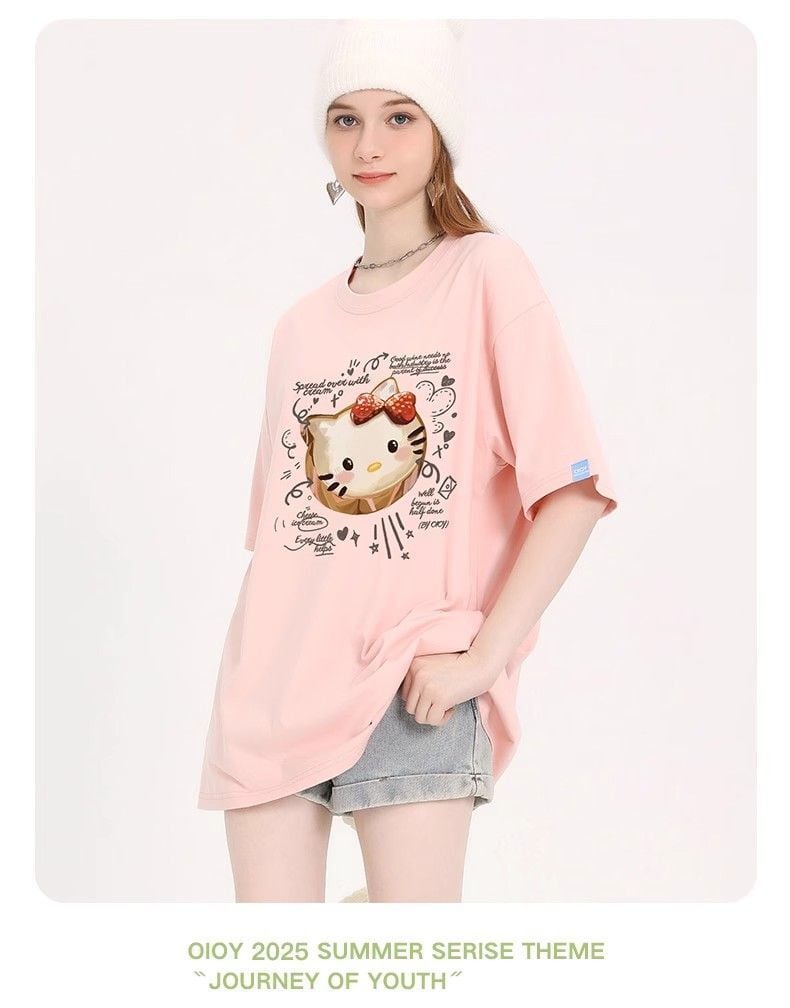 ルーズ デイリー 半袖 Tシャツ <S-13142>