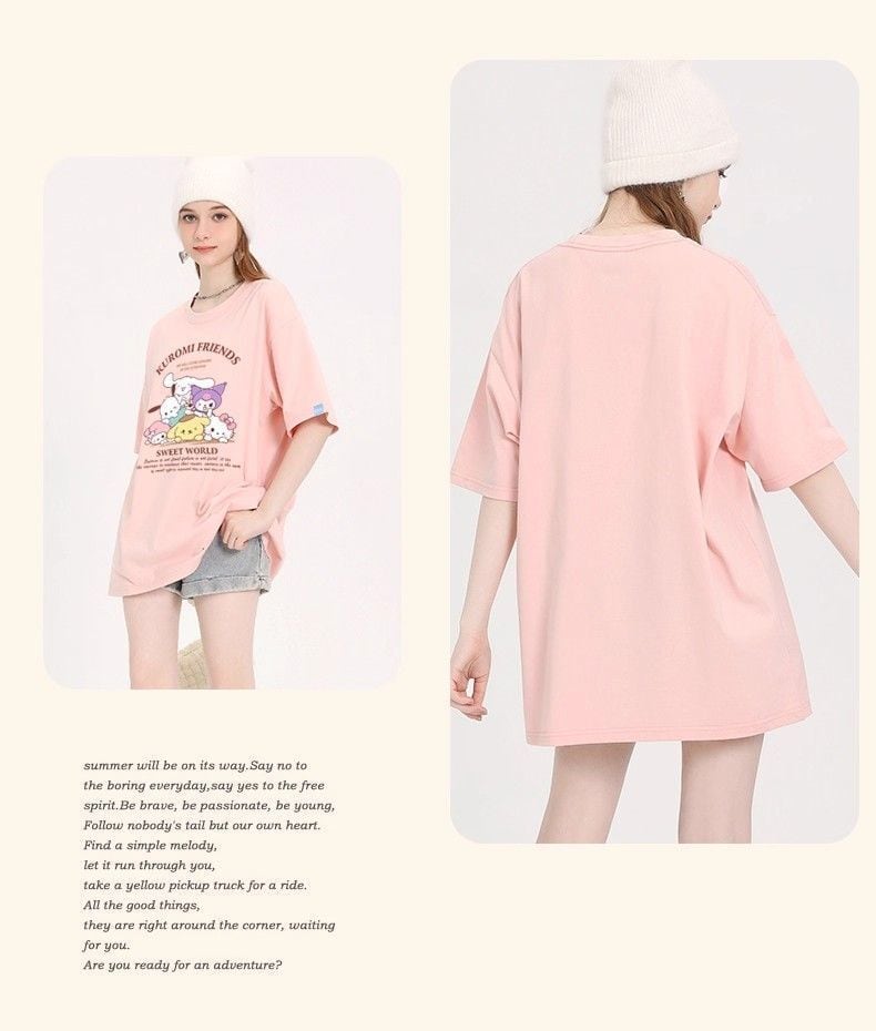 ルーズシルエット 半袖 Tシャツ <S-13140>