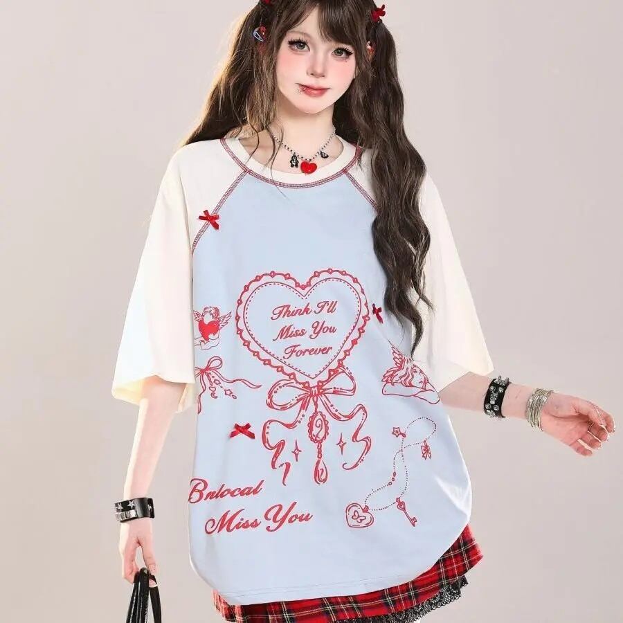 スウィート 絶対流行 今季マストバイ 早い者勝ち カジュアル 2色選択 Tシャツ<S-11665>