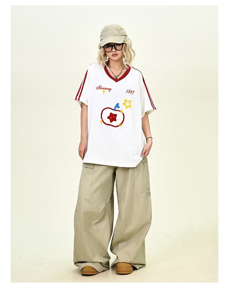 売り切れ必至 早い者勝ち 絶対流行 カジュアル 2色選択 Tシャツ<S-11545>