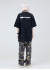 大注目 ファッション ストリート系 ヴィンテージ加工 プリントTシャツ ＜S-2875＞