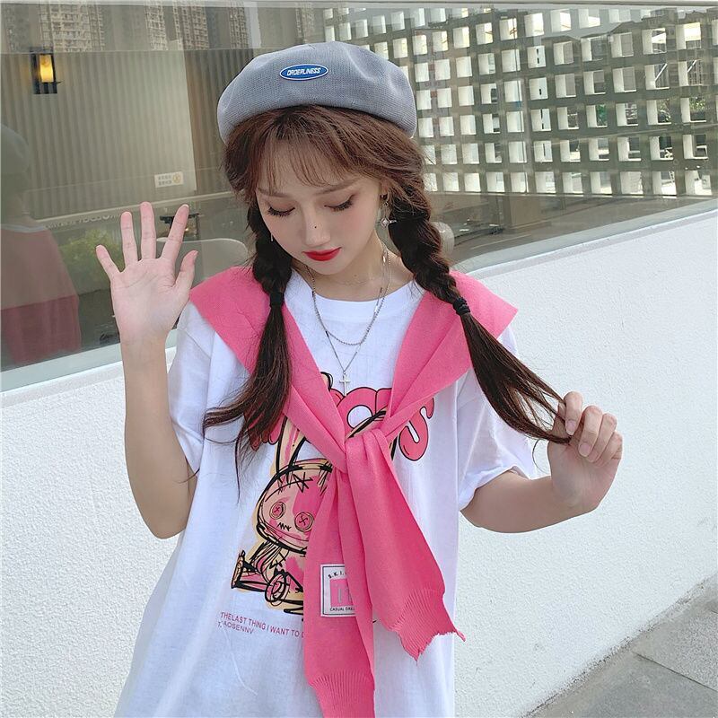 早い者勝ち 早い者勝ち 絶対流行 カジュアル 2色選択 Tシャツ+カウルネック<S-11153>