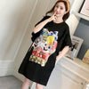 スタイリッシュ プリント 一目惚れ Tシャツ カットソー ワンピース＜S-3440＞