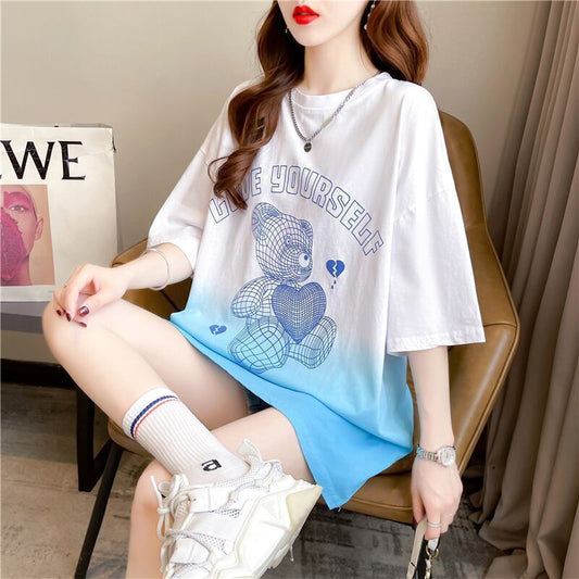 好感度満載 3色選択可 着心地抜群 グラデーション Tシャツ カットソー＜S-3225＞