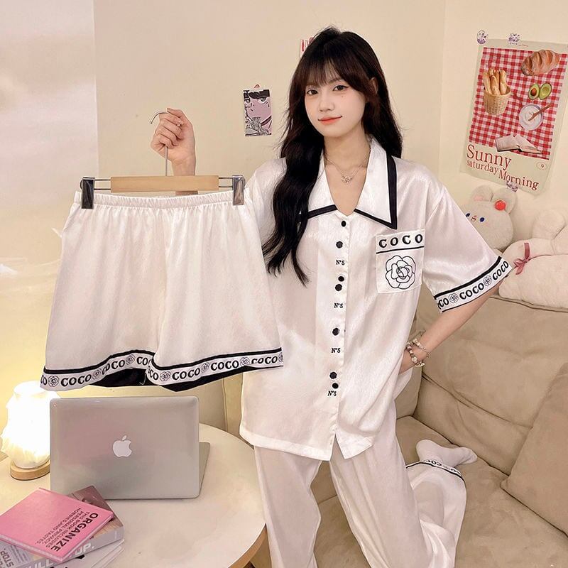 好感度UP 肌触り抜群 上質 パジャマ 3点セットアップ ルームウェア <S-8978>